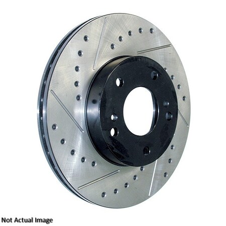 Centric Parts SPORT DRILLED/SLOTTED BRAKE ROTOR 127.61029R